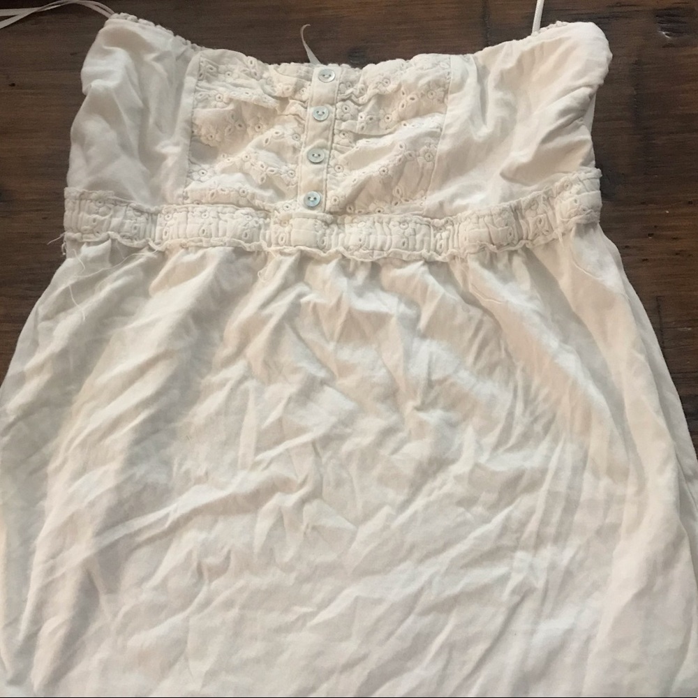 Strapless top